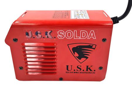 Imagem de Maquina De Solda Inversora Mini Mma 266 Tig Eletrodo USK 220V  Mascara De Solda Automatica