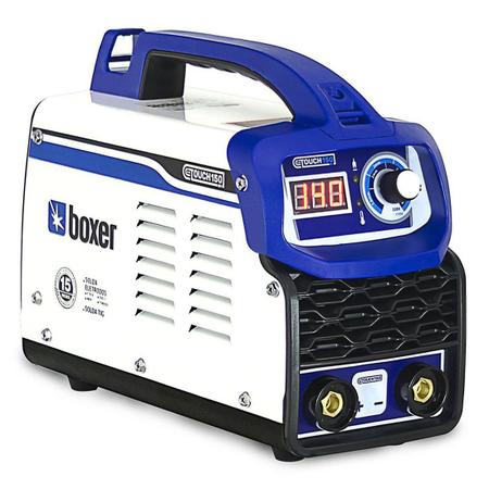 Imagem de Maquina De Solda Inversora Touch 150 Bv Bivolt Boxer Eletrodo Tig Mma Eletrica Portatil 110/220v