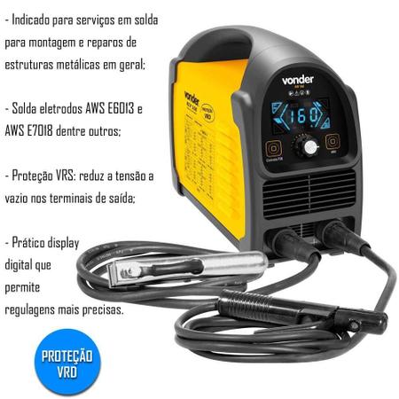 Imagem de Máquina De Solda Inversora Vonder Riv168 Bivolt