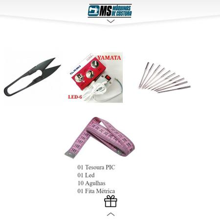 Máquina Galoneira, Bt, Para Pregar Elástico+13 itens+LED - Megamak Imagem de Máquina Galoneira, Bt, Para Pregar Elástico+13 itens+LED