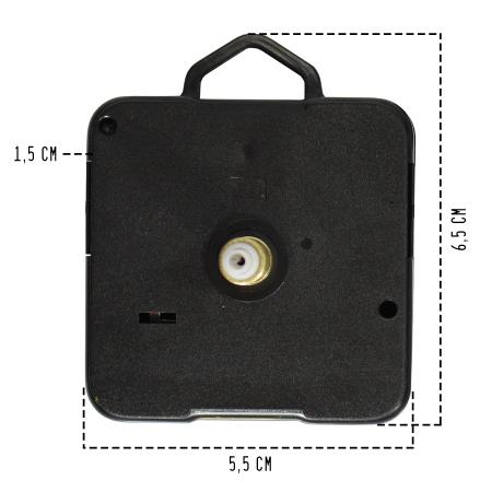 Imagem de Máquina Mecanismo Caixinha De Relógio Com Eixo 17mm Com 5 Kits Pequenos
