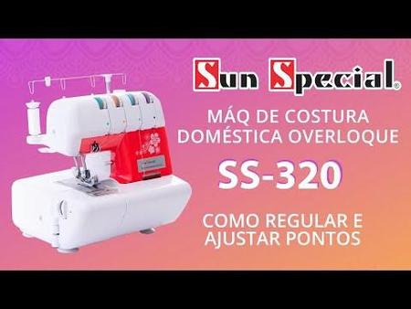 Imagem de Máquina Overlock Doméstica Ss-320 110V Mecânica Preta - Sun Special