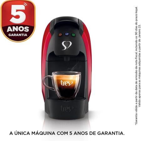 Imagem de Máquina para Café Espresso 3 Corações Luna Vermelha 220 V