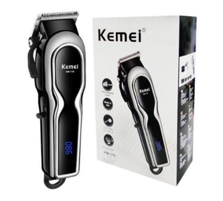 Maquininha De Cortar Cabelo Kemei 4 Pentes Guia Imagem de Maquininha De Cortar Cabelo Kemei 4 Pentes Guia