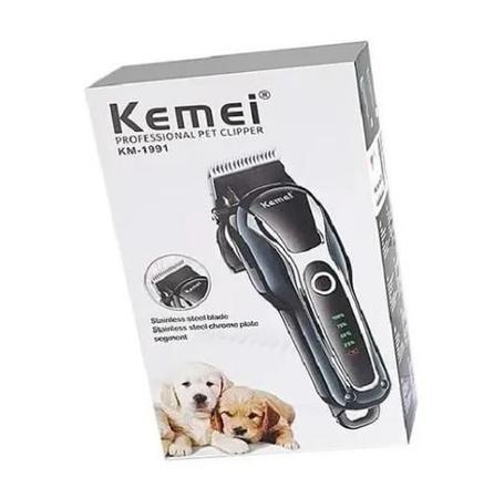 Maquininha De Tosa Pet Bivolt Profissional Kemei Km-1991 Imagem de Maquininha De Tosa Pet Bivolt Profissional Kemei Km-1991