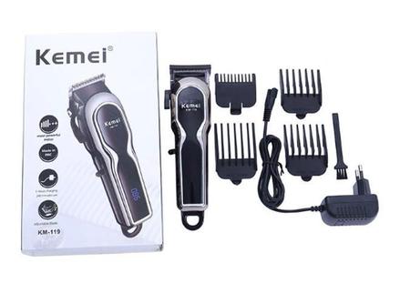 Maquininha Para Barbeiro Profissional Kemei Km119 Imagem de Maquininha Para Barbeiro Profissional Kemei Km119