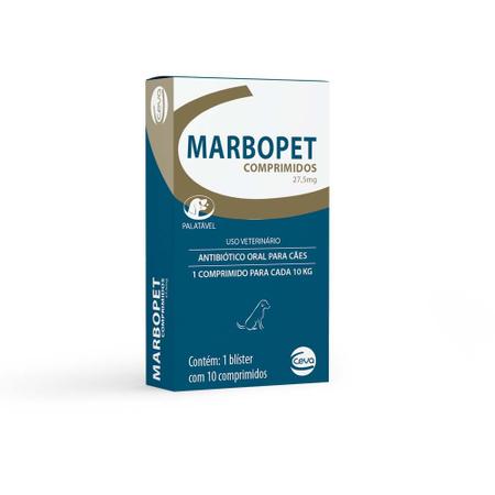 Imagem de Marbopet 27,5mg Antibiótico Para Cães Ceva 10 Comprimidos