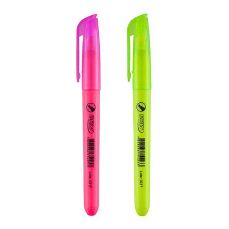 Marca Texto fluorescente com 2 Unidades - Brw Imagem de Marca Texto fluorescente com 2 Unidades - Brw