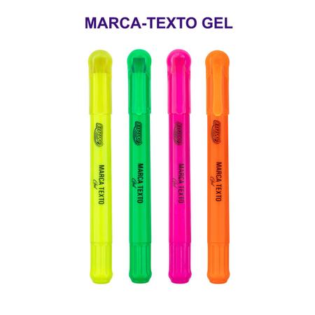 Imagem de Marca Texto Gel Neon Excelente P/ Folhas Finas Bíblia Brw