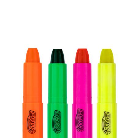 Imagem de Marca Texto Gel Neon Excelente P/ Folhas Finas Bíblia Brw