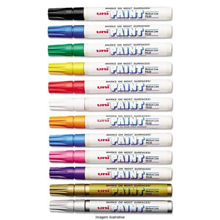 Imagem de Marcador Caneta Permanente Uni Paint Marker  PX20 Pink