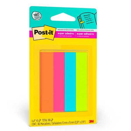 Imagem de Marcador de Página Adesivo Flags de Papel 76 mm x 15 mm 180 folhas Post-it