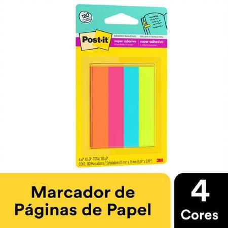 Imagem de Marcador de Página Adesivo Flags de Papel 76 mm x 15 mm 180 folhas Post-it