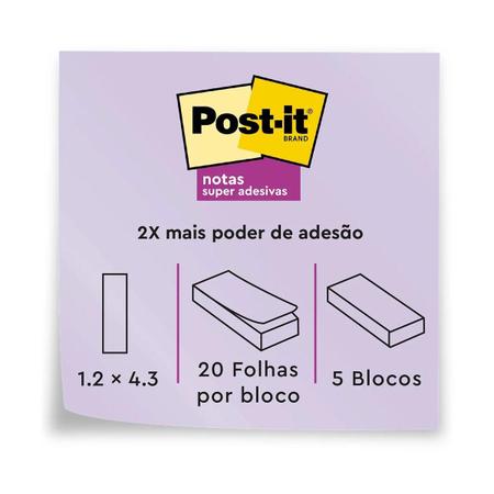 Imagem de Marcador Página Adesivo Post-it Flags Setas Sortidos 100 Fls