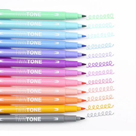 Imagem de Marcadores Ponta Dupla TwinTone - Tombow / WX Gift