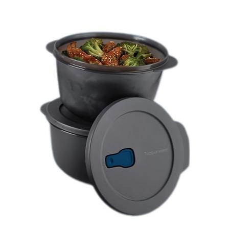 Marmita cristalwave preta 2,litros da tupperware - Tupperware Imagem de Marmita cristalwave preta 2,litros da tupperware