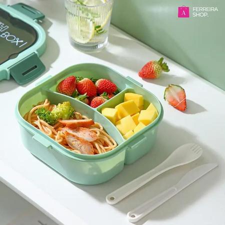 Marmita Lancheira Pote 2 Camada + Divisória Lunch Box Fh41 - Caetano Store Imagem de Marmita Lancheira Pote 2 Camada + Divisória Lunch Box Fh41