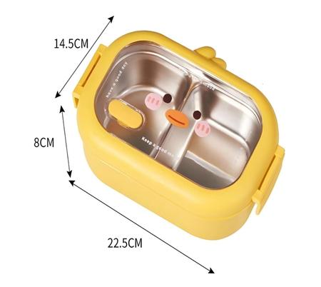 Imagem de Marmita Térmica Infantil Aço Inoxidável Com 2 Compartimentos FH78-119