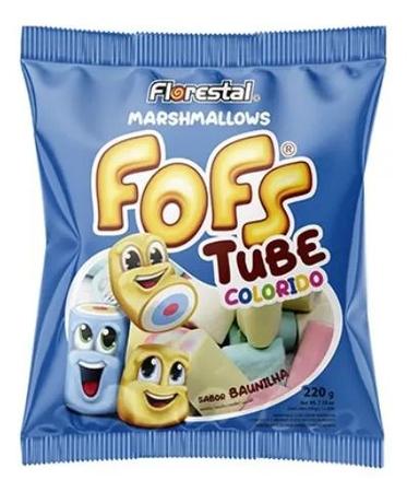 Marshmallow Fofs Tube Shark 220g - Florestal - Marshmallow - Magazine Luiza