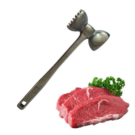 Imagem de Martelo Para Carne Batedor Amaciador De Bife Alumínio Interiço Nigro