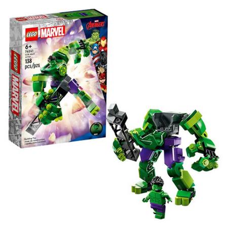 Kit Marvel Super Heroes 76241 Armadura Robô De Hulk Lego Quantidade de peças  138