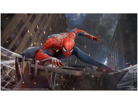 Jogo Da Marvel Spider-Man PS4 PlayStation, Credenciado Criticamente Foto  Editorial - Imagem de paraquedista, maravilha: 169226556