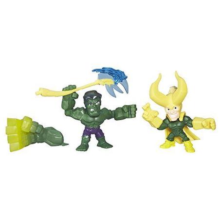 Imagem de Marvel Super Hero Mashers Micro Hulk vs. Loki 2-Pack