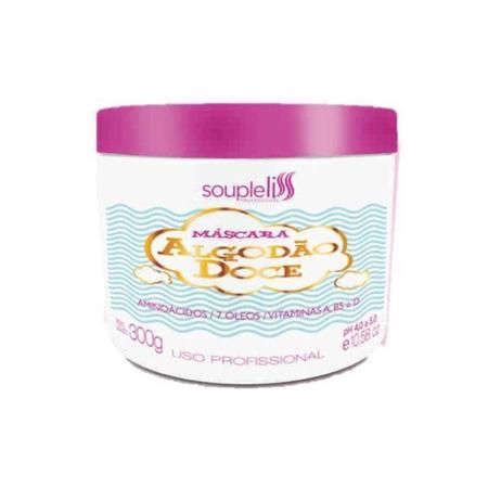 Máscara Algodão Doce Souple Liss Efeito Nuvem 300g Imagem de Máscara Algodão Doce Souple Liss Efeito Nuvem 300g