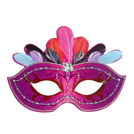 Kit 10 Máscara Branca Pintada À Mão Sortidas Carnaval Balada