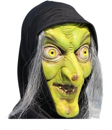 Mascara Bruxa Assustadora em Látex Cosplay Festas em Promoção na Americanas