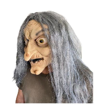 Máscara De Bruxa De Látex Halloween Assustadora - LUMEN IMPORTADOS