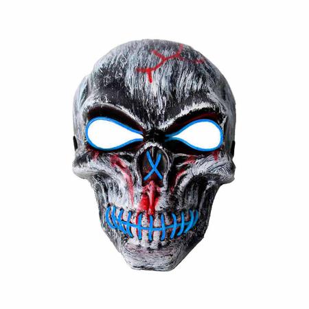 Máscara de duende espiritual com cocar de luz LED 3D realista máscara de  látex de homem velho fantasias de cosplay adereços de festa