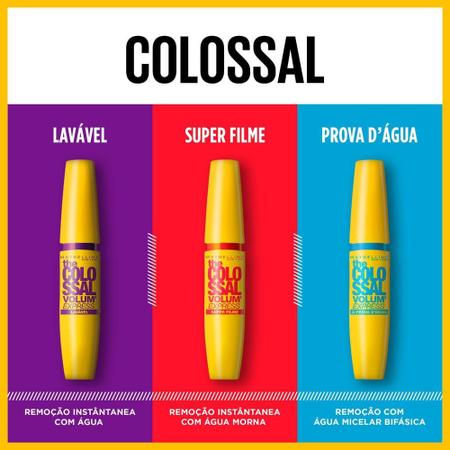 Imagem de Máscara de Cílios Maybelline The Colossal Volum' Express à Prova D'água Preto 9,2ml