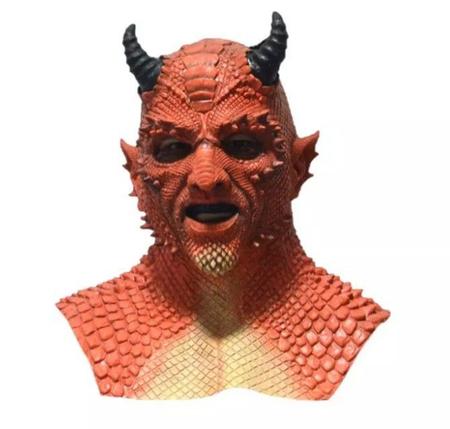 Imagem de Máscara De Látex diabo monstro assustador fantasia