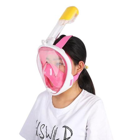 Imagem de Mascara De Mergulho Snorkel Full Face Rosa