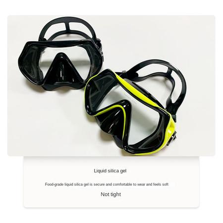 Imagem de Máscara de Mergulho Snorkel Respirador Com Válvula à Prova D'água Óculos Antiembaçante Regulável