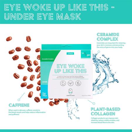 Imagem de Máscara de Olhos SoloVegan Eye Wake Up Like This - 3 unid