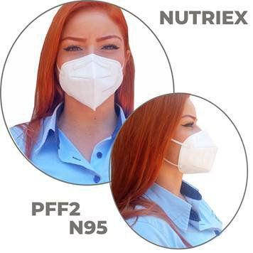 Imagem de Máscara de Proteção Hospitalar N95 PFF2 Nutriex Sem Válvula Embalagem Individual CA 46868