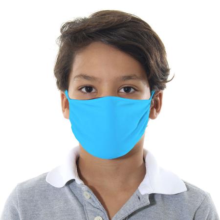Imagem de Máscara de Proteção Infantil - Lisa Azul Claro - Mask4all