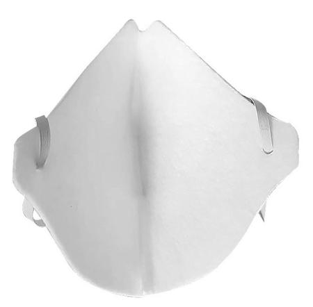 Imagem de Máscara De Proteção lavável 100% poliéster 200g/m2 leve e resistente Branca 02 unidades