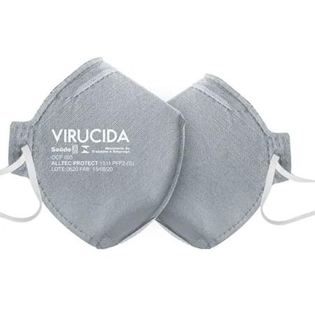 Imagem de Máscara de Proteção Respiratória S/ Válvula N95 PFF2 Virucida - Alltec