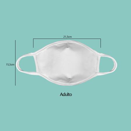 Imagem de Mascara de tecido lavavel estampada adulto  kit 10 unid.  ca10.03