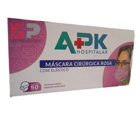 MÁSCARA DESCARTÁVEL C/ ELÁSTICO APK HOSPITALAR