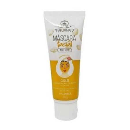 Imagem de Máscara Facial Peel Off Gold 50g Com Vitamina E Phállebeauty