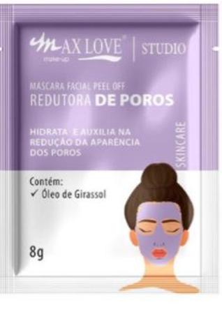 Máscara Facial Peel Off Max Love 8g Imagem de Máscara Facial Peel Off Max Love 8g