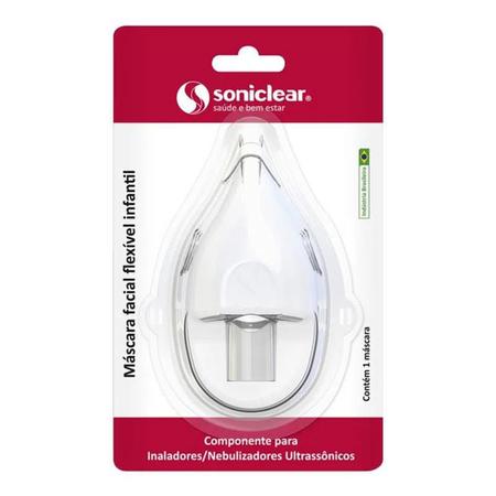 Imagem de Máscara Flexivel Transparente Para Inalador Soniclear