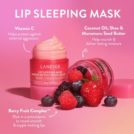 Imagem de Máscara labial para dormir LANEIGE Berry Nourish Hydrate 20mL