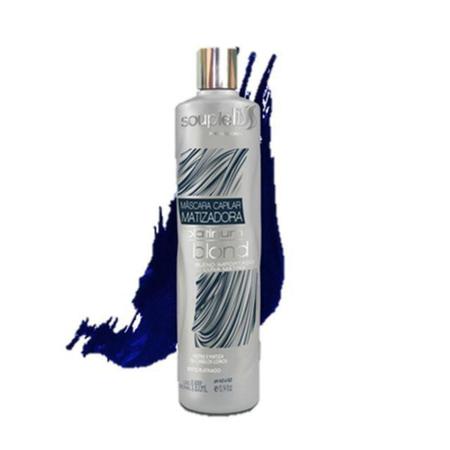 Máscara Matizadora Souple Liss Platinum Blond Efeito Platinado 300ml Imagem de Máscara Matizadora Souple Liss Platinum Blond Efeito Platinado 300ml