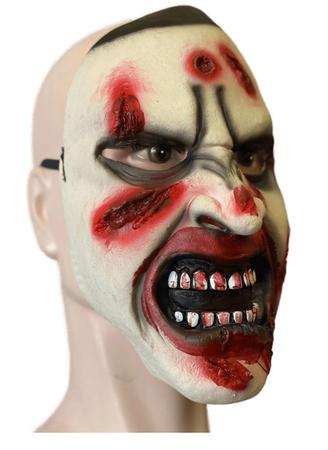 Máscara de zumbi halloween andando morto maquiagem festa horror