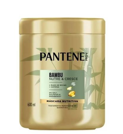 Imagem de Máscara Nutritiva Bambu Nutre & Cresce Pro-V Com Óleo de Rícino e Cafeína 600ml Pantene - 1 Unidade